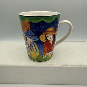 VTG Cup Mug‎ Coffee Tea Sango Cafe Paris 4914-29 Multicolor 12 oz.